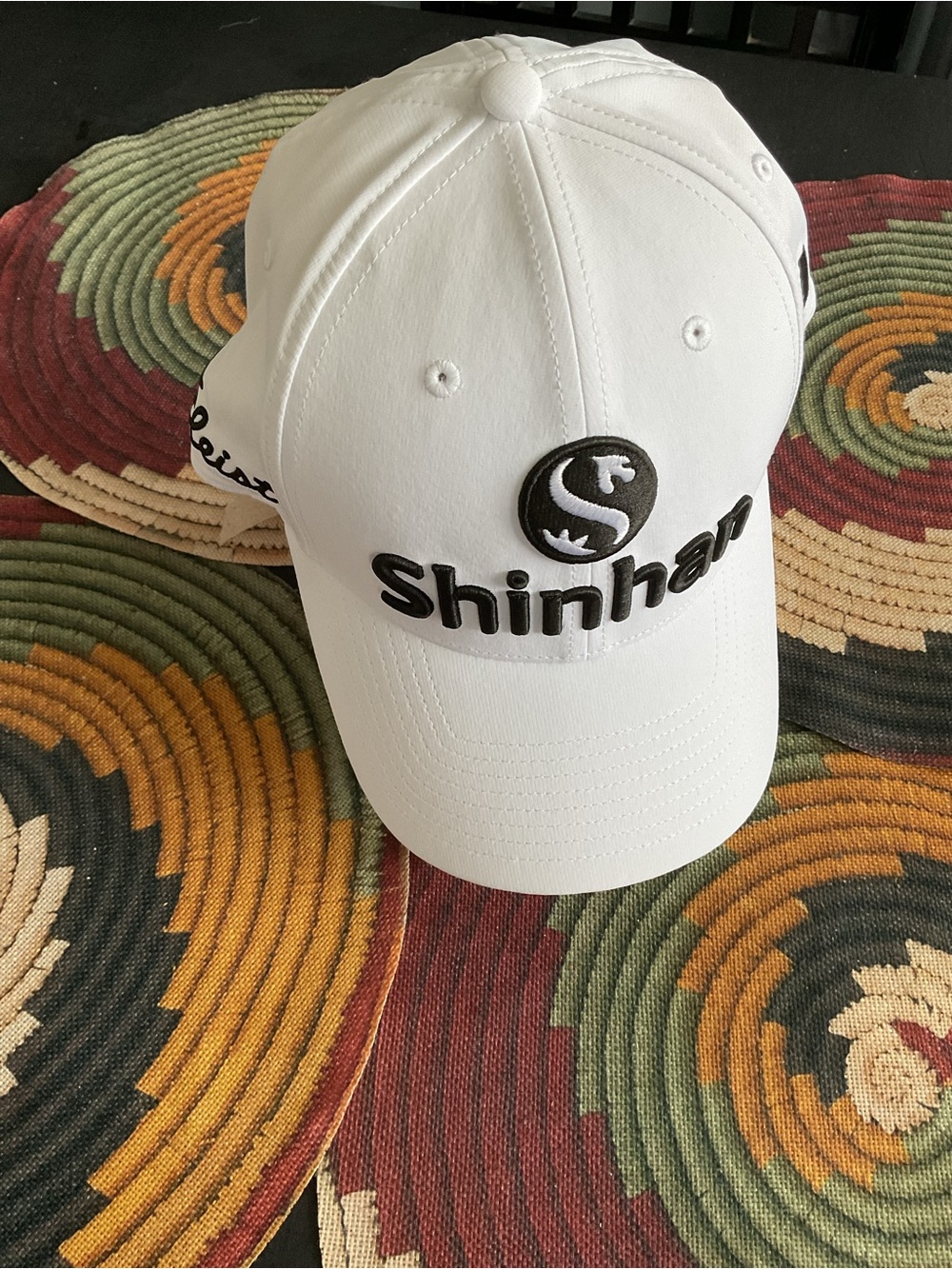 White Embroidered golf Cap - Men's Casual Hat